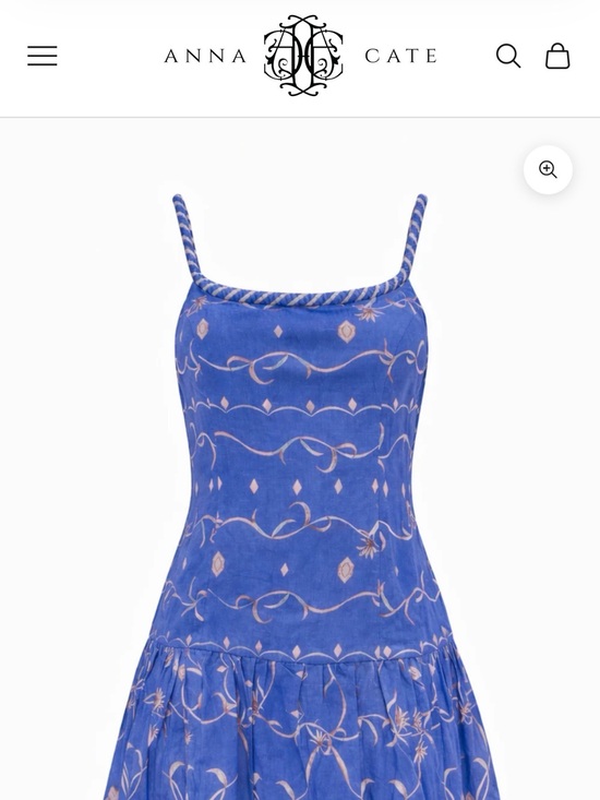 Anna Cate Dresses & Skirts - Anna Cate MADDIE SEA PETAL BLUE FLORAL MINI DRESS